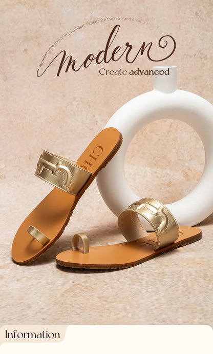 Women's Sandals New Simple Casual Flat Shoes Woman Beach Shoes