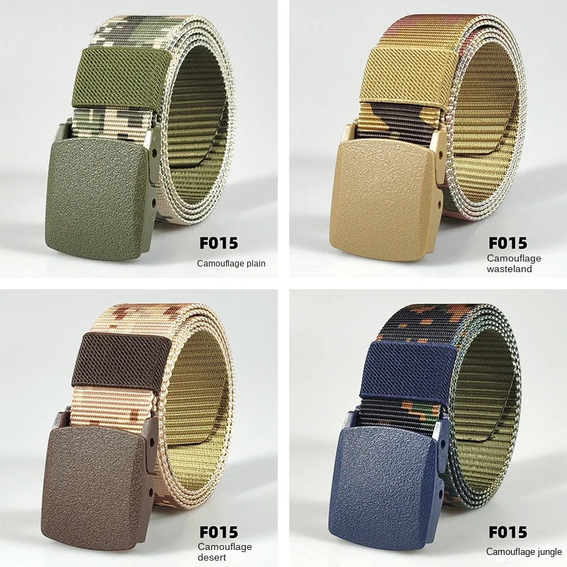 White Automatic Buckle Nylon Army Tactical Men Belt Military Waist Canvas Belt Outdoor Strap Travel Jeans Black Belts for Women