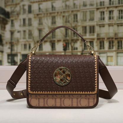 Solid Design Shoulder Bag Dark Letter Embossed Ladies Party Bag Exquisite Luxury Brand Fashion Design Handbag Classic