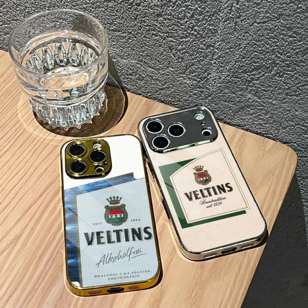 Phone Case For IPhone 17 16 15 14 13 12 Pro Max Plus Electroplated Metal Bumper Shockproof Case