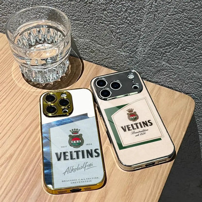 Phone Case For IPhone 17 16 15 14 13 12 Pro Max Plus Electroplated Metal Bumper Shockproof Case