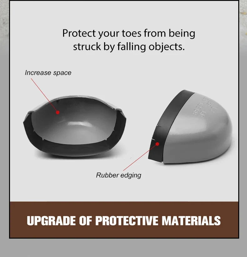 Protection Safety Shoes Men's Anti-smash Anti-puncture Wear Resistance Work Boots Anti-slip Sole Indestructible Safety Shoes