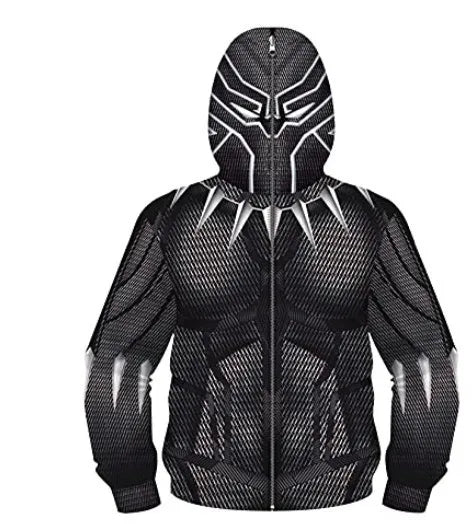 New AnimeSpider Man Iron Man Hoodie Kids Superhero Cosplay Jacket Boys Girls Zipper Star Wars Sweatshirt for Halloween Party