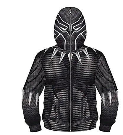 New AnimeSpider Man Iron Man Hoodie Kids Superhero Cosplay Jacket Boys Girls Zipper Star Wars Sweatshirt for Halloween Party