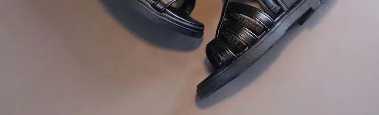 2026 Summer New Girls Beach Princess Roman Sandals Breathable Side Zipper Soft Sole Bestseller