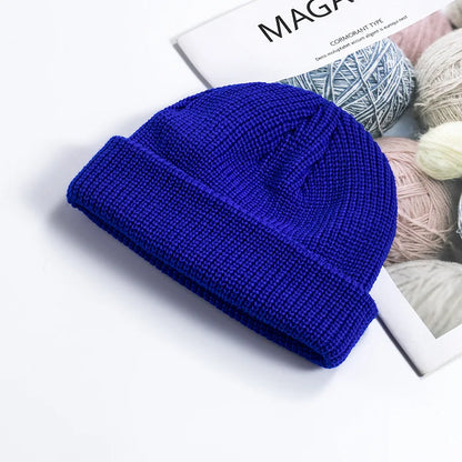 Knitted Hat for Men & Women Caps Wool Fashion Simple Warm Skullies Beanies