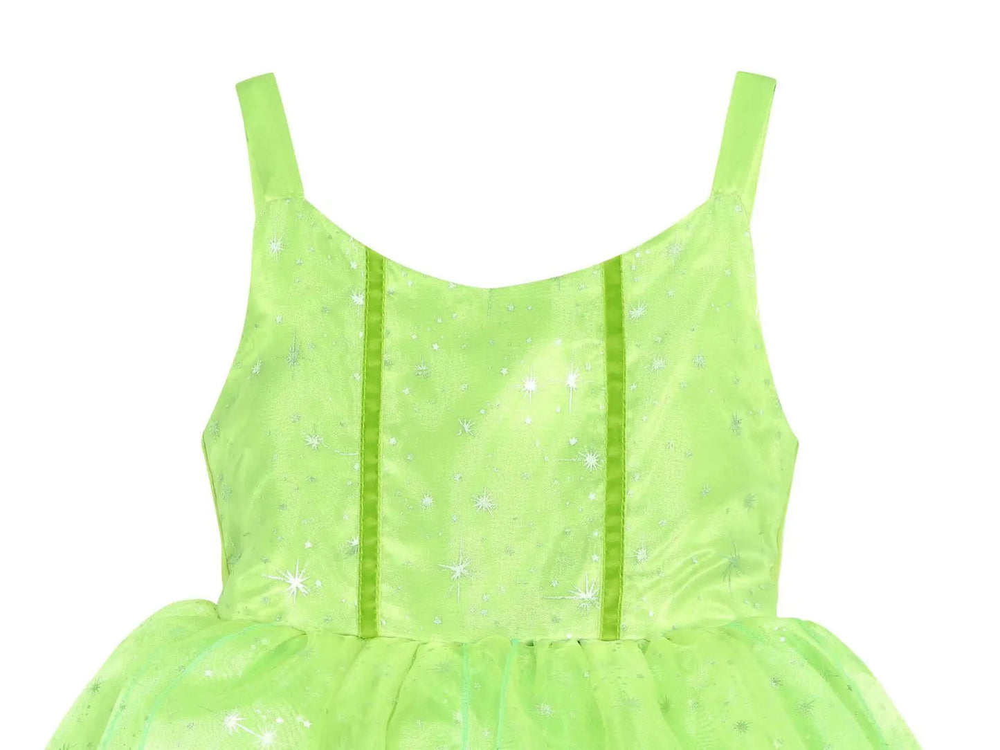 2024 Pixie Fairy Ball Gown Off Shoulder Suspenders Frock Tinker Cosplay Girls Delicate Fancy Princess Dress Toddler Elf Costume