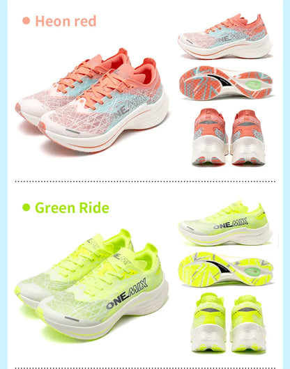 Carbon Fiber Plate Running Shoes Traction Shock Absorption Sneakers Professional Marathon PB Racing Sports Trainers Shoes