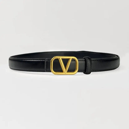 Classic ladies belt casual Joker ladies thin belt fashion personality with pants.