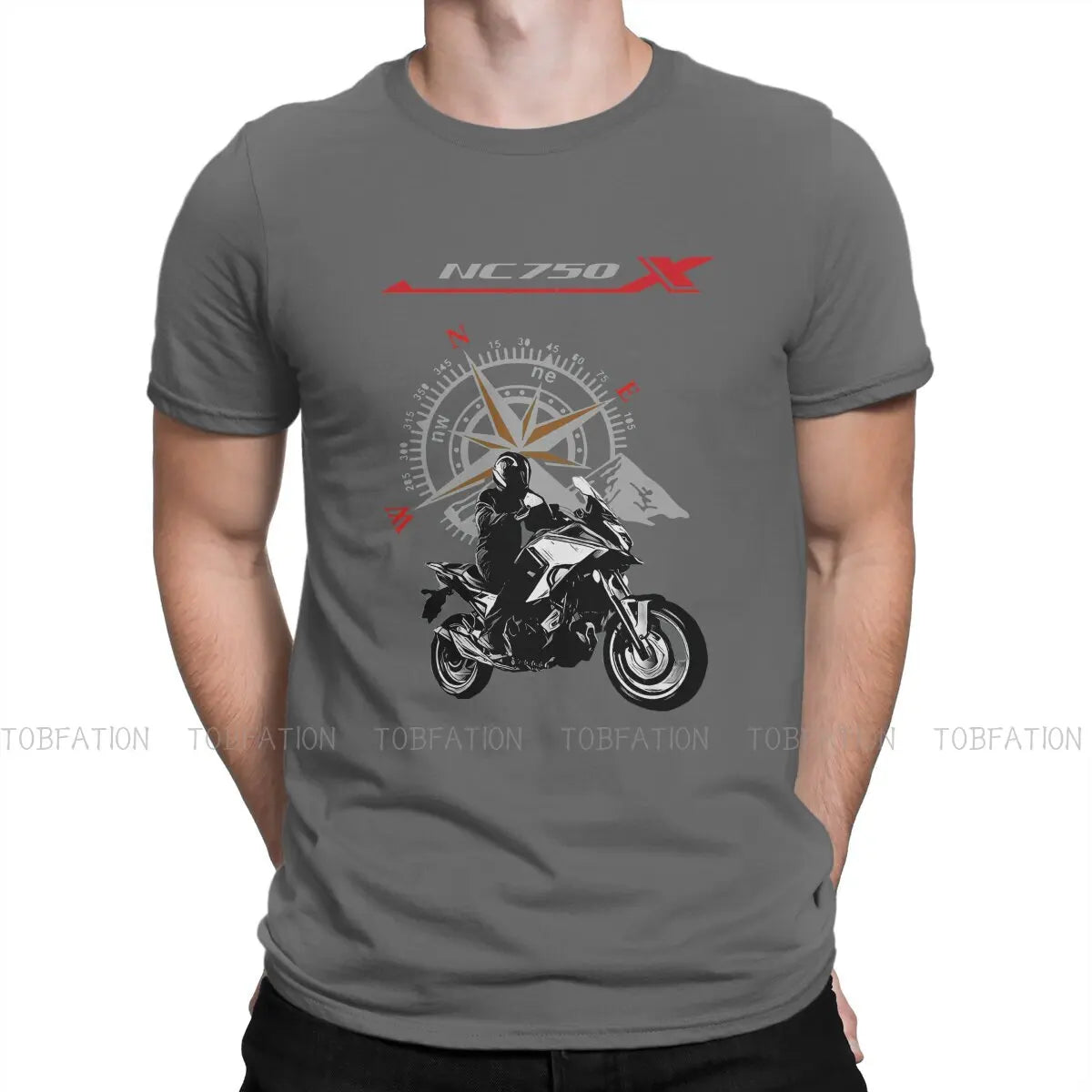 Adventure Motorcycle Tour T Shirt Vintage Grunge Large O-Neck TShirt Top sell  Harajuku Men's Clothes 