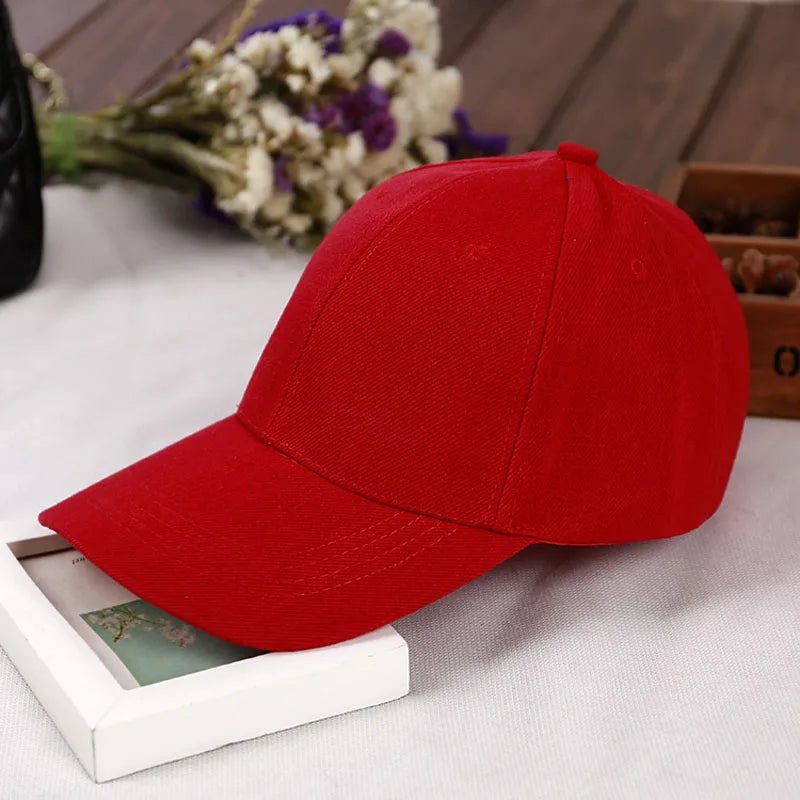 Fashion Retro Solid Color Men and Women Universal Baseball Cap Outdoor Sports Casual Girl Ponytail  Hat Sale