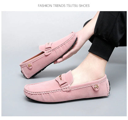 48 Extra Large Size Frosted Couple Style Halloween Gift 2025 Autumn New Beanie Shoes British Style Slip-On Lazy Men's Shoes Driving Lightweight Non-Slip Casual Leather Shoes