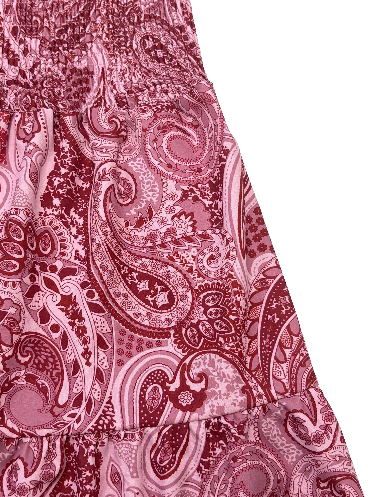 Vacation Style Stretchy Waist Long Maxi Skirt - Flowy Beach Skirt with Elastic Waistband
