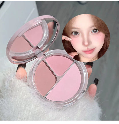7PCs Multipurpose Makeup Sets Include 3 Matte Lip Mud,1 Pressed Powder,1 Blush,1 Eyes Palette And Necklace Cosmetics