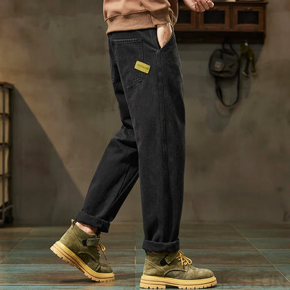 Black Jeans Men Harem Pants Loose Fit Denim Trousers Baggy Pants Mens Desinger Clothing Oversized 42 Cowboys 2024 New Kpop