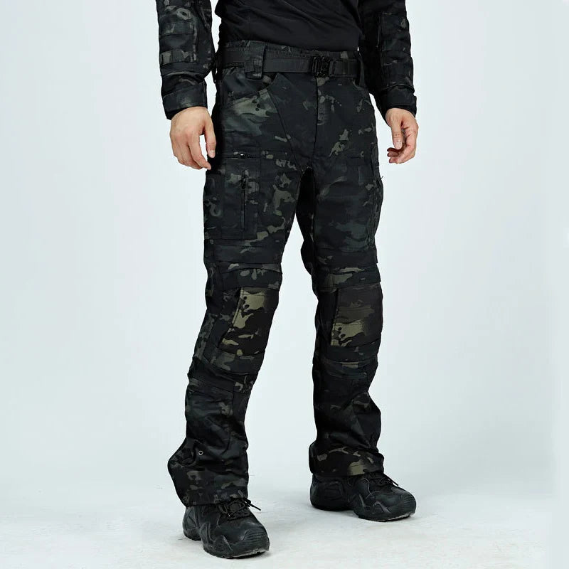Outdoor Tactical Pants Casual Waterproof Cargo Pant Men New Training Trousers Wear-Resistant Multi Bag Casual Man Pant New