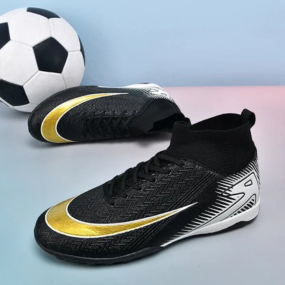 New Men Football Boots Kids Ankle Cleats Grass Soccer Shoes Futsal Indoor Sport Match Training TF/FG Hot-selling High-quality