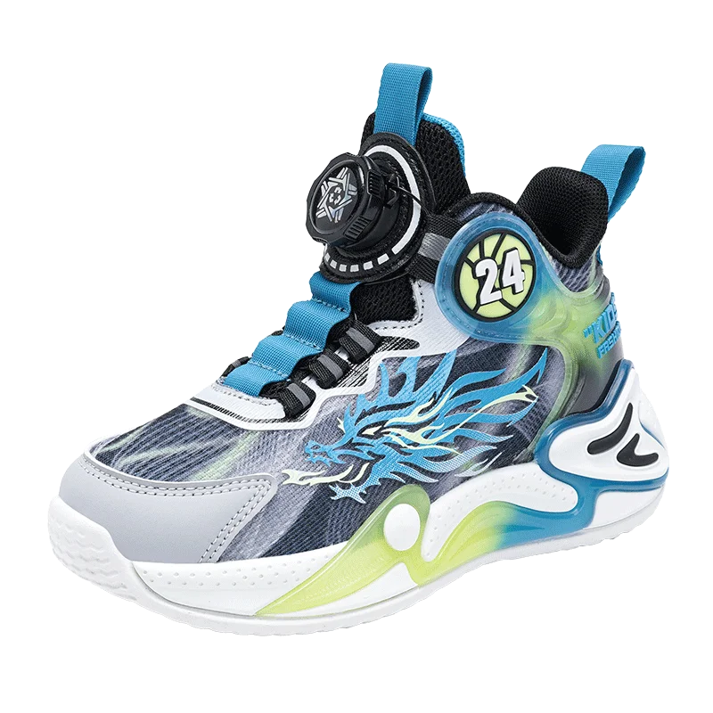 Luxury Boy Sneaker 2025 New Fashion Outdoor Kids Basketball Shoes Soft Sole School Children Sports Shoes for Boy 4 To 12 Years