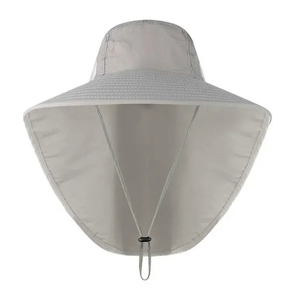 Wide Brim Sun Hat with Neck Flap for men women Adjustable Outdoor