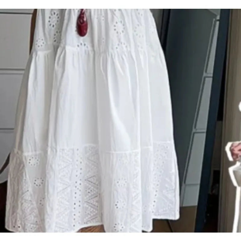 Baby Girl Spring and Summer New Style Fashion and Beautiful Solid Color Kids Comfortable Outerwear Long Dress