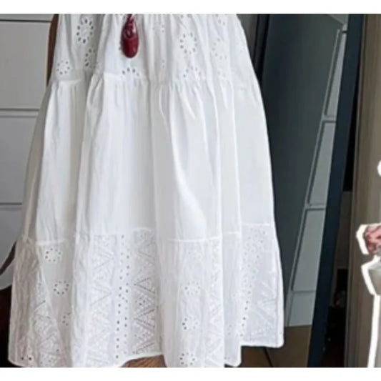 Baby Girl Spring and Summer New Style Fashion and Beautiful Solid Color Kids Comfortable Outerwear Long Dress