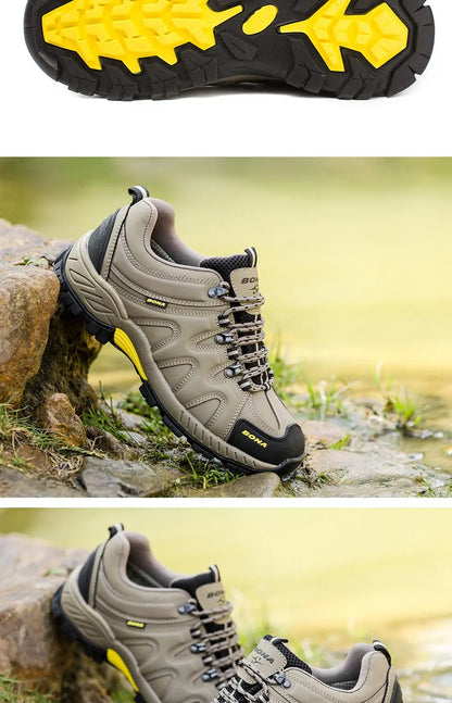 New Arrival Classics Style Men Hiking Shoes Lace Up Men Sport Shoes Outdoor Jogging Trekking Sneakers