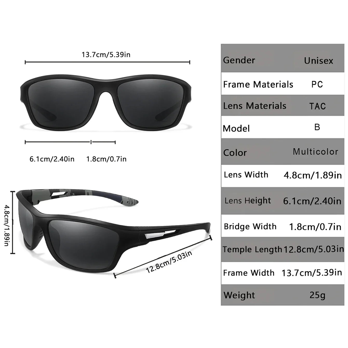 Polarized Fishing Sunglasses Female Male Outdoor Sports Driving Hiking Goggles Road Cycling Anti-glare UV400 Eyewear