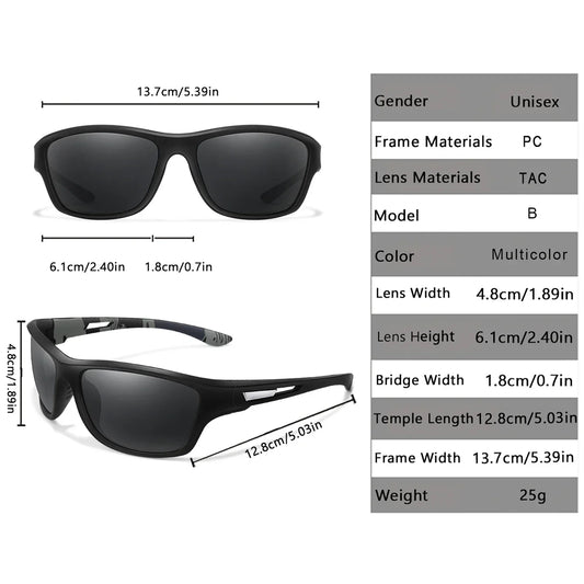 Polarized Fishing Sunglasses Female Male Outdoor Sports Driving Hiking Goggles Road Cycling Anti-glare UV400 Eyewear
