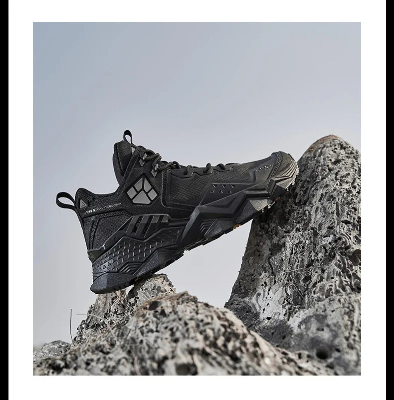 Men  Waterproof Hiking Shoes Breathable Hiking Boots Outdoor Trekking Boots Sports Sneakers Tactical Shoes