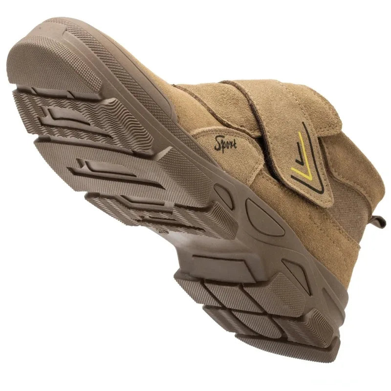 Construction Work Boots Anti-smash Anti-puncture Safety Shoes Men Steel Toe Boots Scald Proof Welding Boots Indestructible Shoes