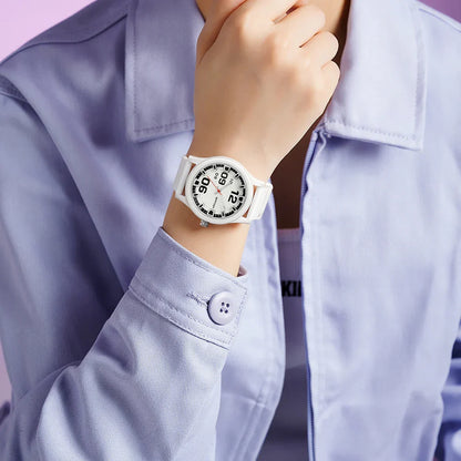 Fashion women's watches, simple casual Soft silicone strap lady watches waterproof, nurse watches for woman, ladies wristwatch