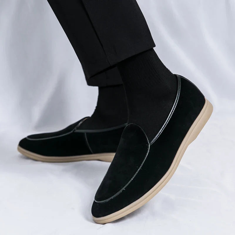 Fashion Men Luxury Brand Loafer Shoes Spring British Style Suede Men's Casual Shoes Breathable Comfort Slip-on Men Wedding Shoes