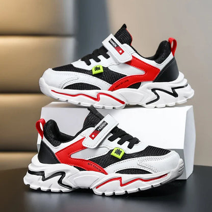 Boys' Summer Mesh Breathable Sneakers Anti-Skid Outdoor Tennis Shoes for Children Sport Running Size 28-39