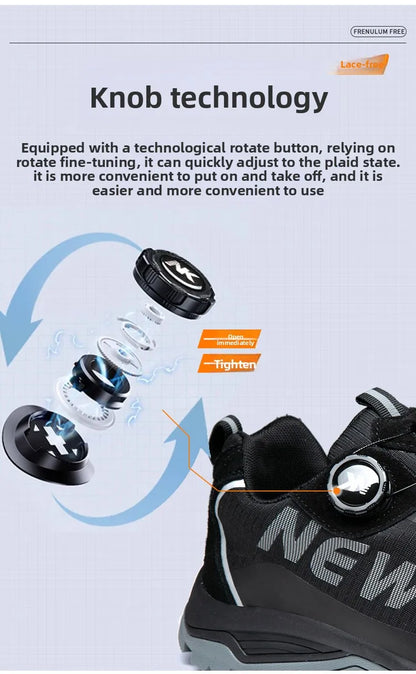 Labor Protection Shoes Anti Smashing AntiStabbingAnti Slip Protection Steel ToeShoes Wear-resistantShoes Men's Safety Work Shoes
