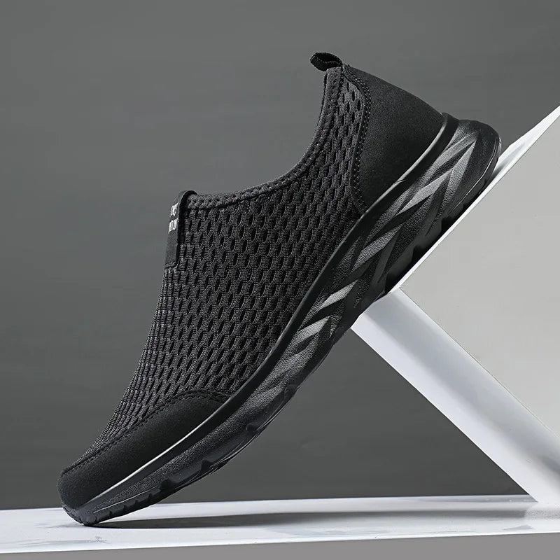 Men Shoes Sneakers Brand Man Casual Flats Shoes Loafers Slip on Male Mesh Big Size 48 Breathable Spring Autumn Summer 2024
