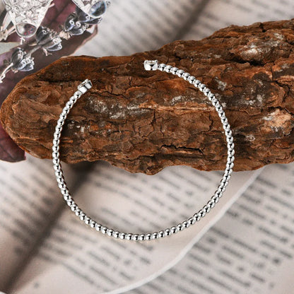 1CTTW 18k Plated Moissanite Bangles for Women 100% Solid S925 Silver Stackable Jewelry Adjustable Lab Diamond Bracelets