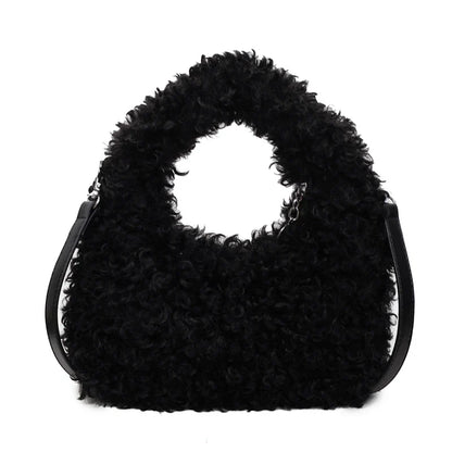Plush Sweet Shoulder Bags for Women Cute Autumn and Winter 2025 New Versatile Fashion Large Capacity Women's Handbags