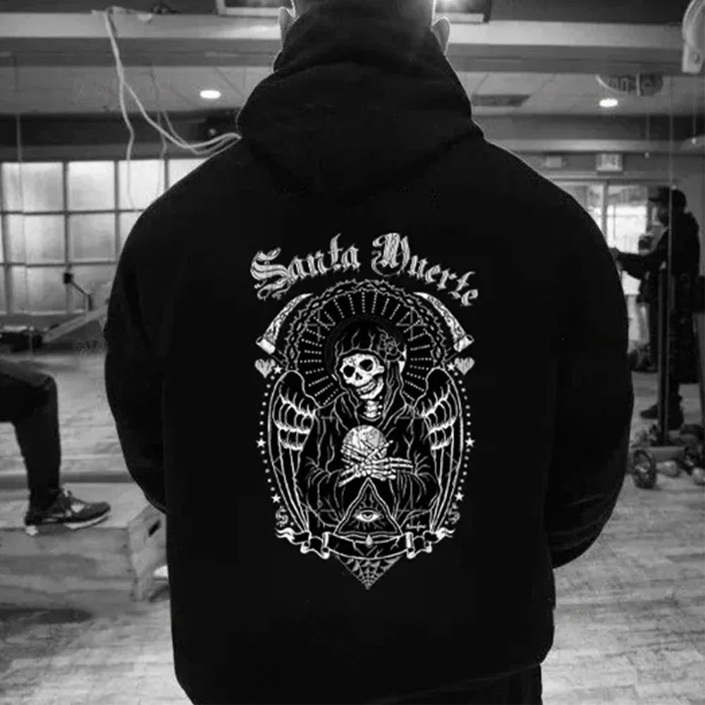La Santa Muerte Hoodie Pattern Sweatshirt Halloween New In Women Men Sportswear Pullover Autumn and Winter Essentials Hoodie