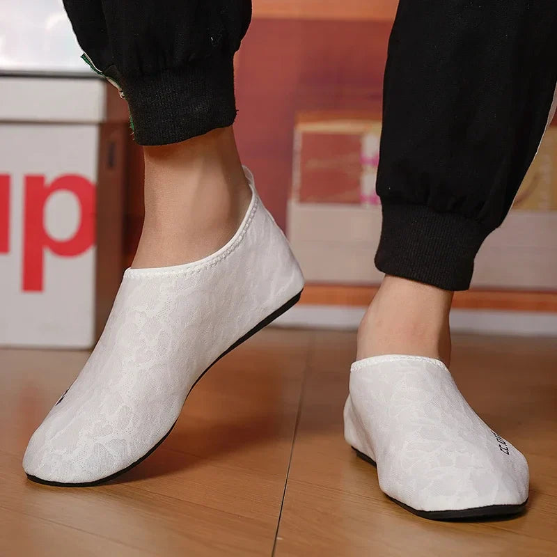 Men's Shoes Breathable Thin Bottom Light Driving Loafers Casual Socks Shoes Men Slippers Comfortable Walking Mens Shoes