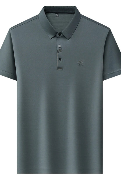 Luxury Brand Men's Polo Shirt Lapel T-Shirt Summer New Cool Letter Embroid Short Sleeve High End Casual Office Business Menswear