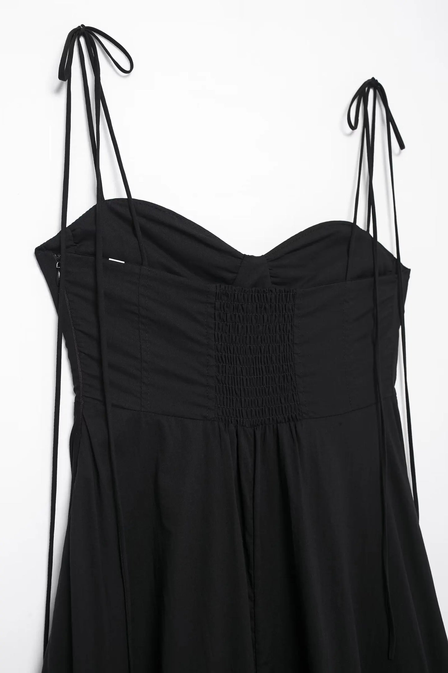 Summer New Woman Dress Spaghetti Strap Sleeveless Backless Lace-Up Zipper Pleats Sweet Beach Style Female Long Dresses