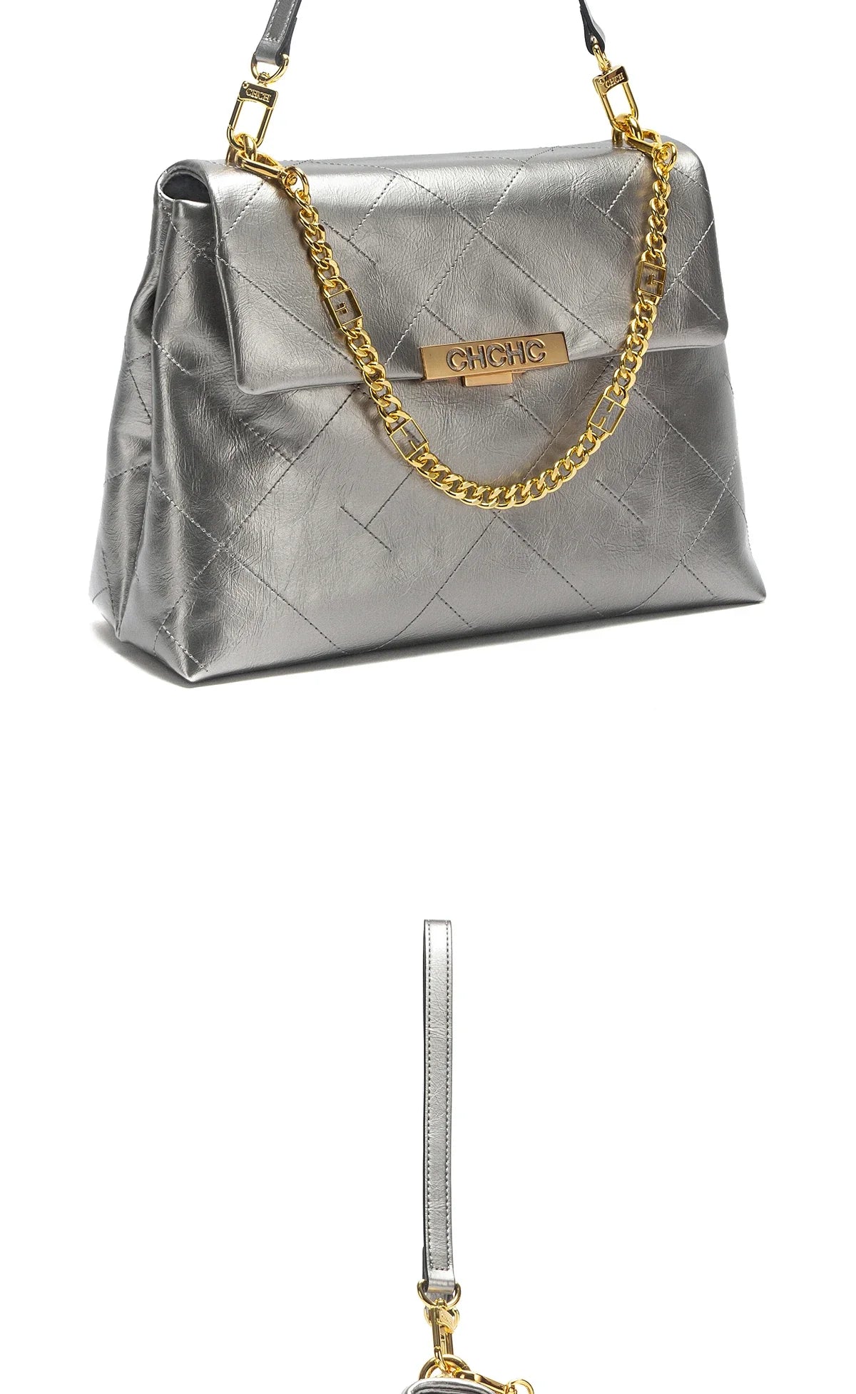 Women's Tote Bag 2026 Spring/Summer New Single Shoulder Bag Simple Black Diamond Grid Pattern Handbag