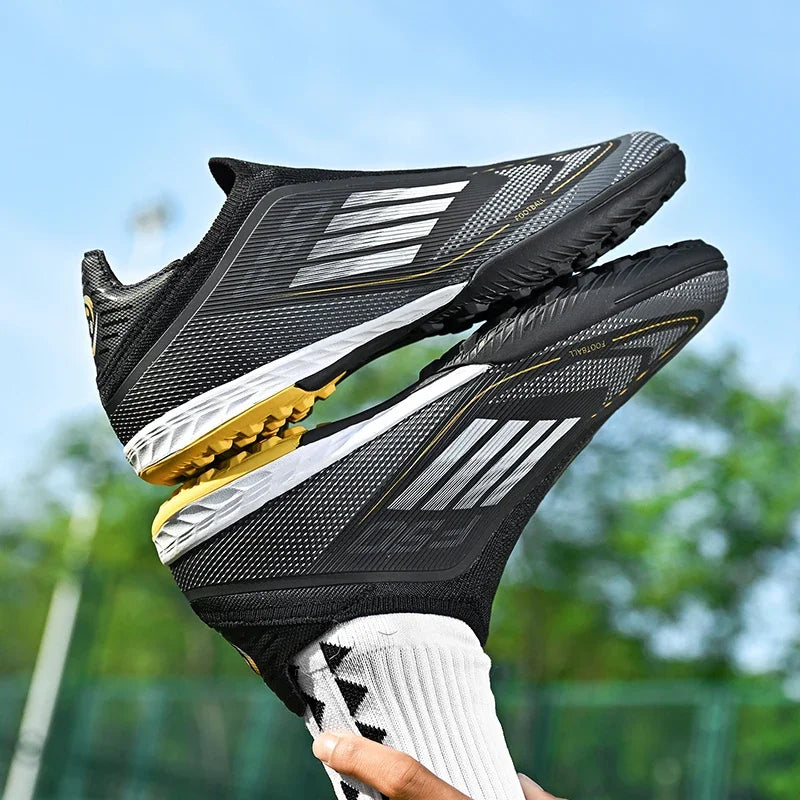 New Men Football Boots Outdoor Sport Training Soccer Shoes Match Boys Adult Cleats Breathable Non Slip Long Spikes Comfortable