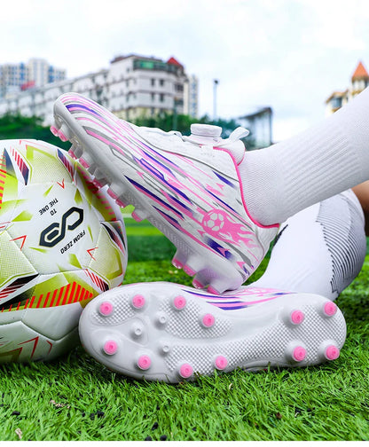 Kids Football Field Boots Boys Girls Indoor Society Football Shoes Futsal Non Slip Professional Fast Men Soccer Cleats Sneakers