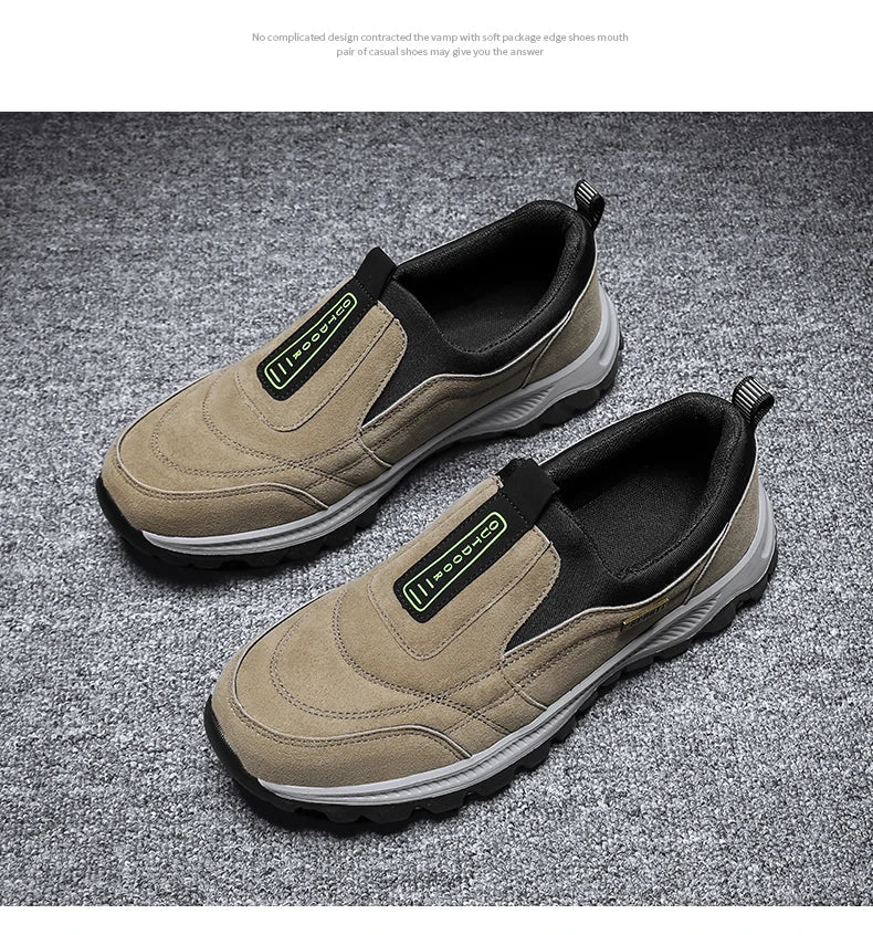 Outdoor Comprehensive Training Shoes Casual Men's Shoes Breathable Suede Leather Shoes Non-slip Walking Shoes Sports Shoes