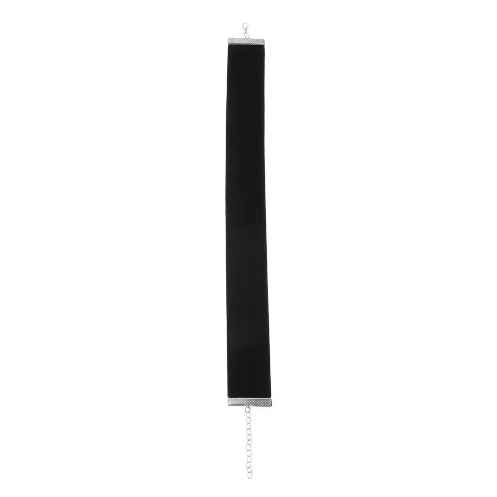 1PC New Fashion Adjustable Black Velvet Choker Wide Band Necklace Ribbon 90s Retro Vintage Gothic Goth Women Necklace