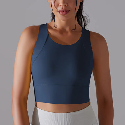Nylon Sexy Women's Sports Bra Top Women Tight Elastic Gym Sport Yoga Bras Crop Top Yoga Clothes Stretch Women Sports Underwear