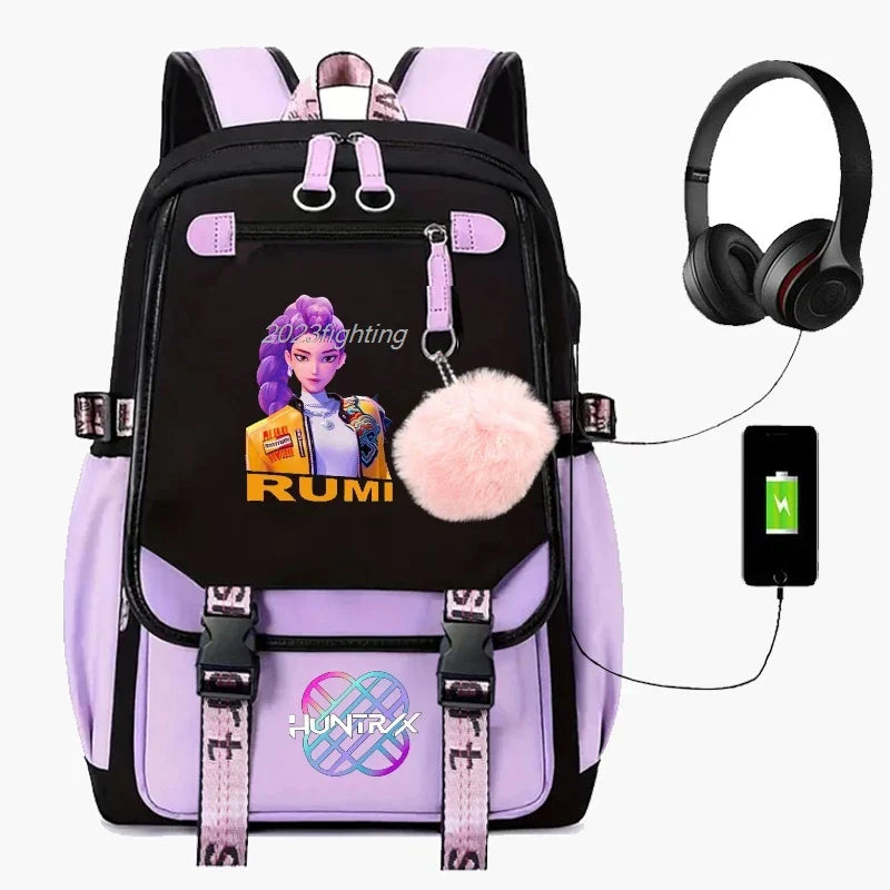 Backpack Cartoon Rucksack Girls School Bag High Capacity Women Backpack