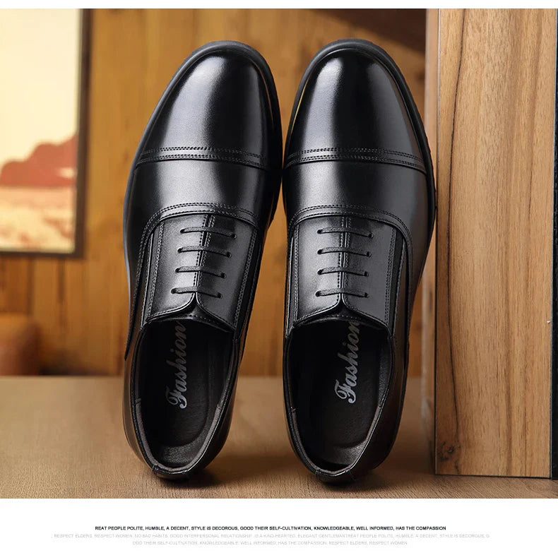 Men's casual leather shoes, business casual shoes, formal fashion, banquet flat shoes, size 50 men's shoes
