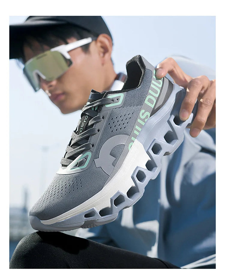 Tênis Masculino com Amortecimento para Corrida Tênis Esportivo Leve Casual Masculino Antiderrapante Tênis Esportivo para Viagens ao Ar Livre Caminhada